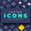 I will design unique custom icon set for web and app