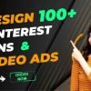 I will design pinterest pins and short video ads professionally