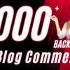 I will create manuly 1000 blog comment dofollow HQ SEO backlinks